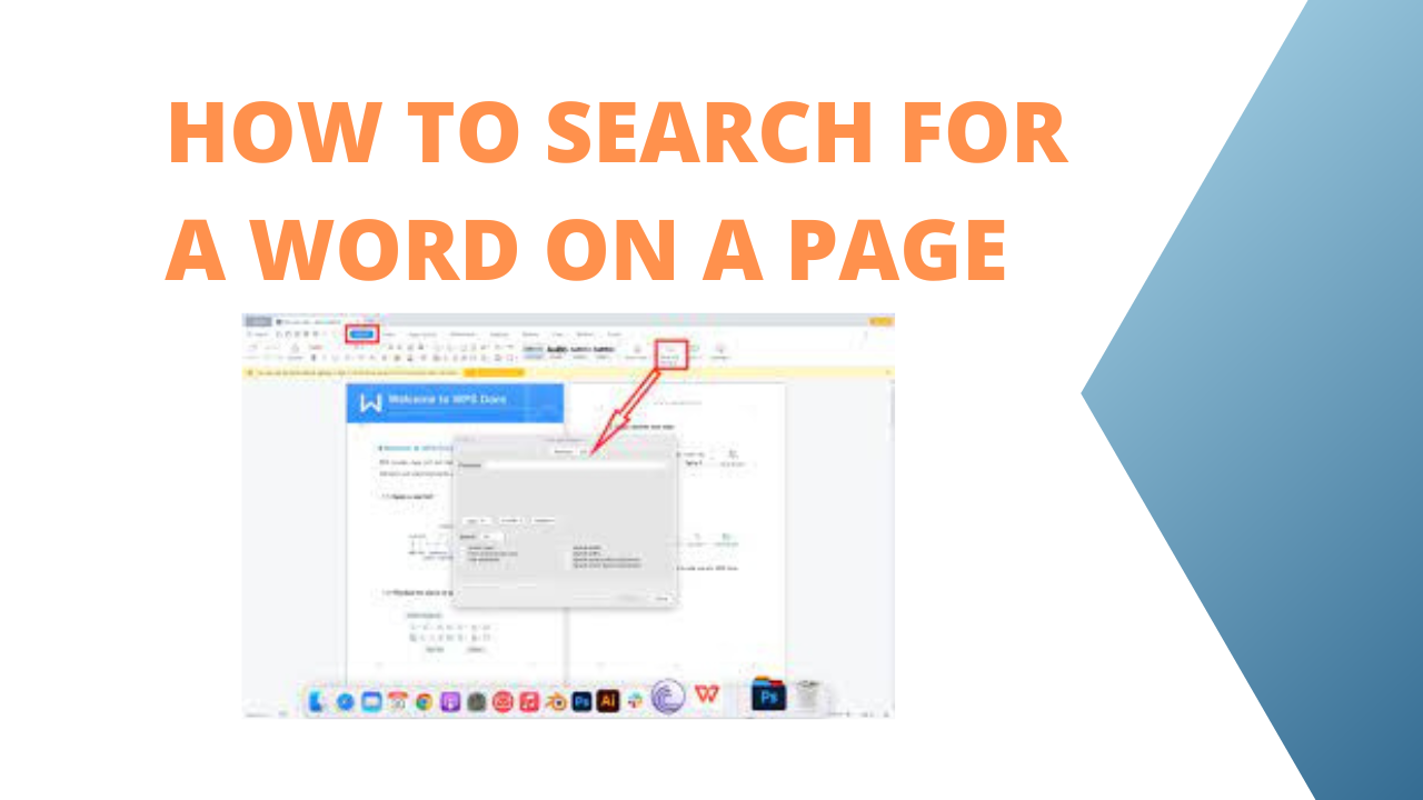 how to search for a word on a page