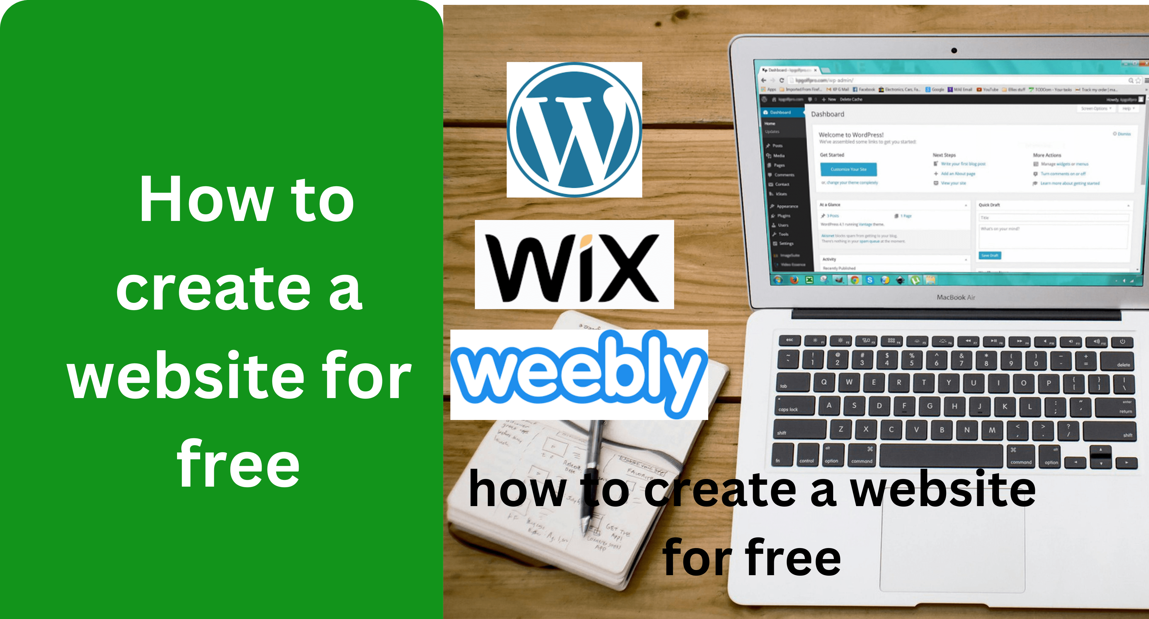 how to create a website for free