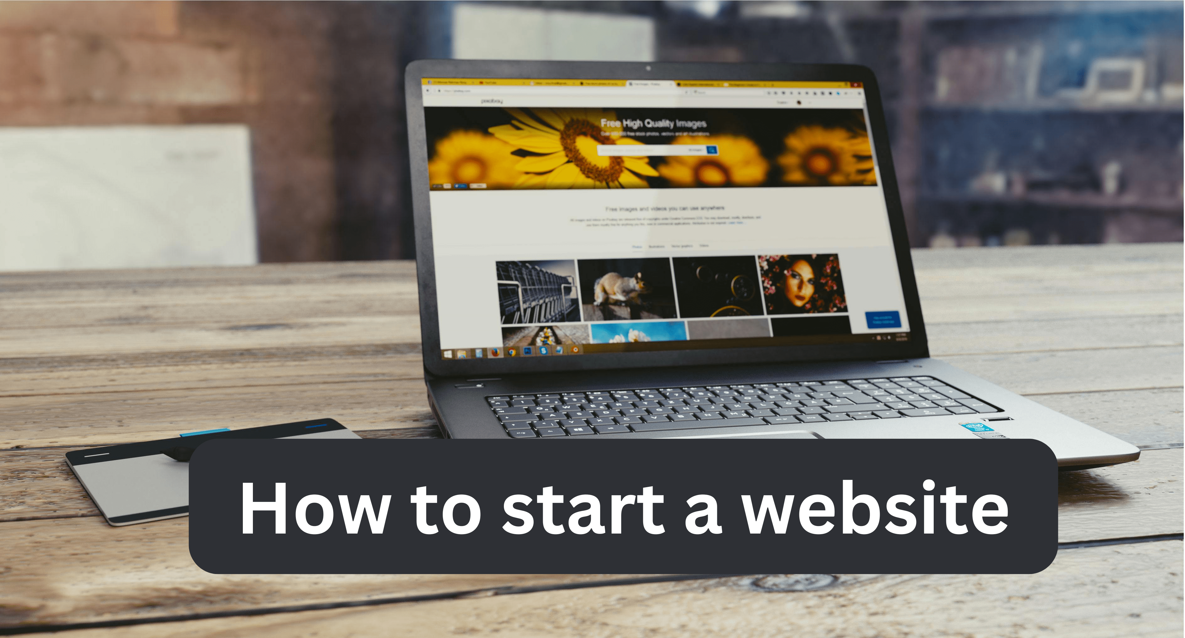 How to start a website