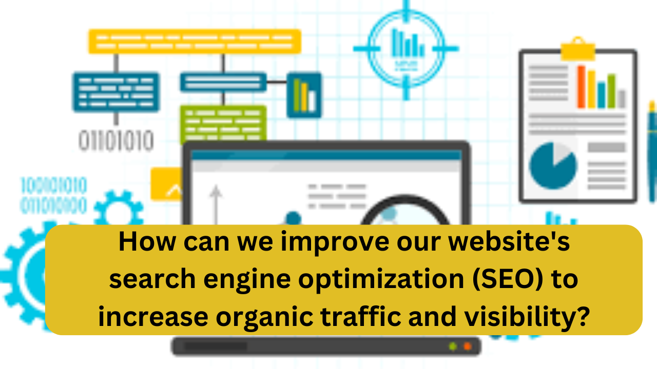 How can we improve our website's search engine optimization (SEO) to increase organic traffic and visibility?