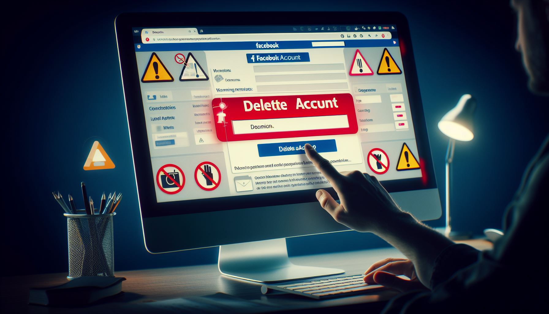 Delete Facebook account