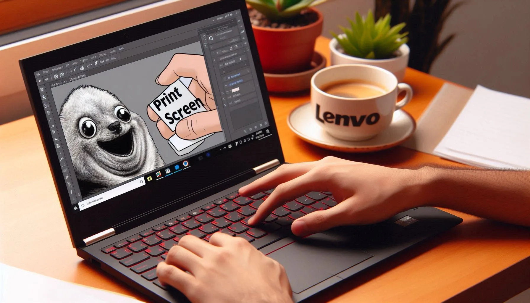 how to screenshot in laptop Lenovo